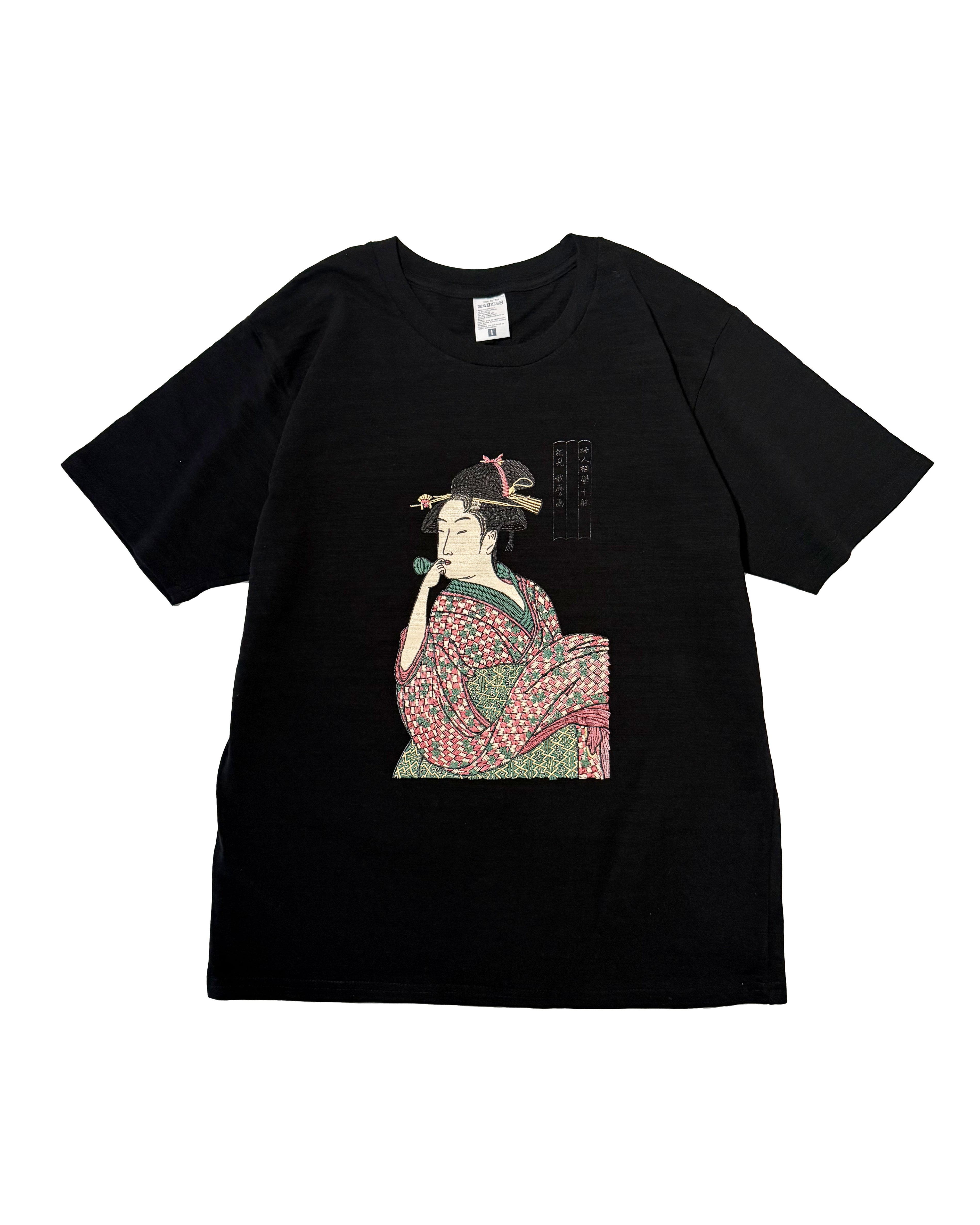 通油町Tシャツ ポッピン 黒