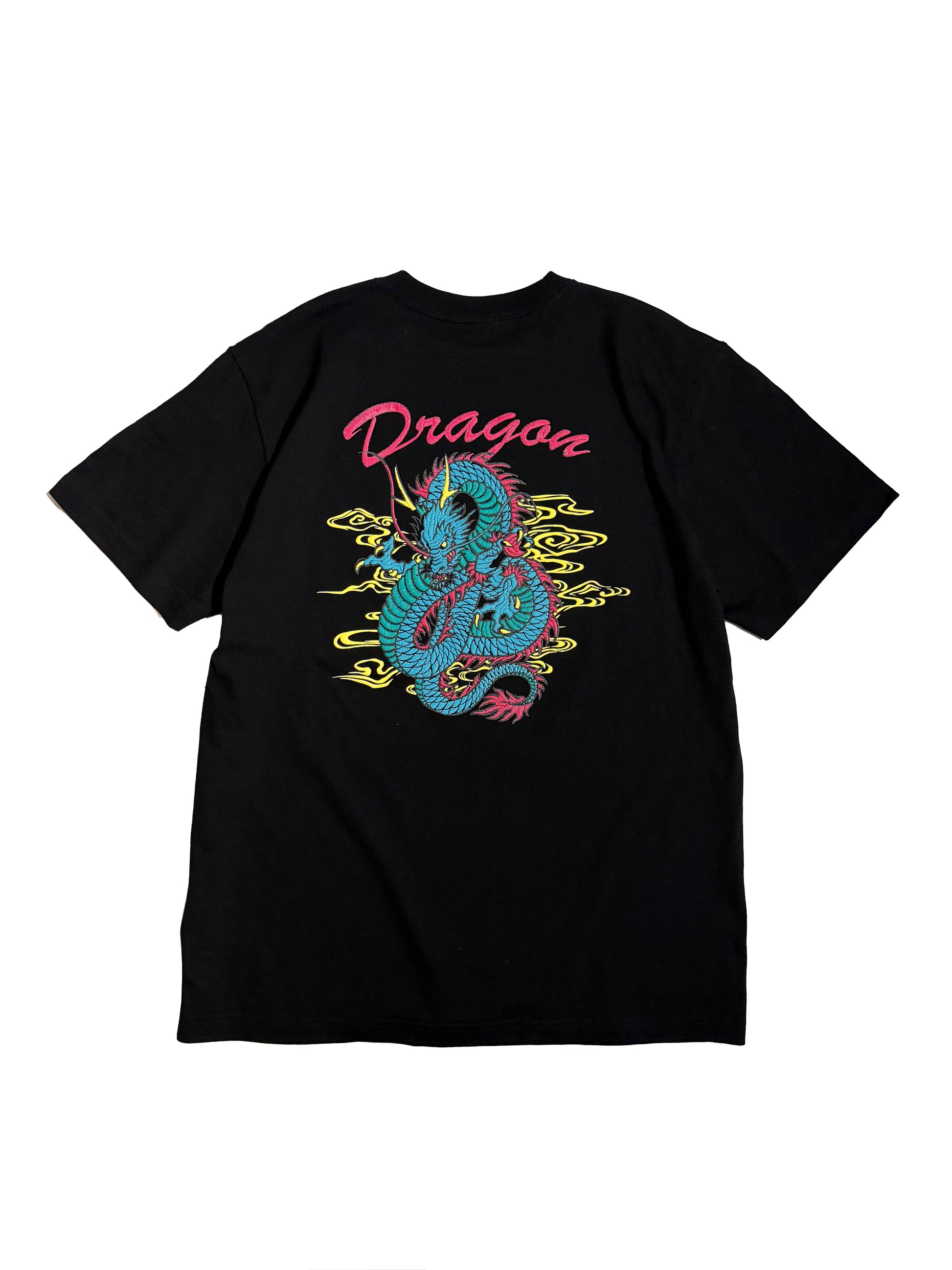 通油町Tシャツ ドラゴン 黒