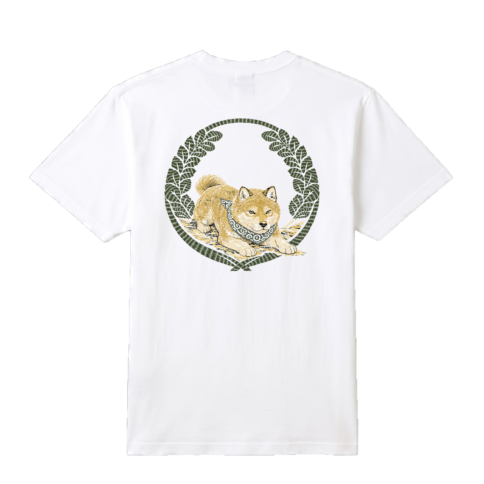 Tシャツ 柴犬　ホワイト