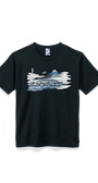 北斎Tシャツ 梅澤 黒