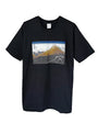 北斎Tシャツ　黒富士