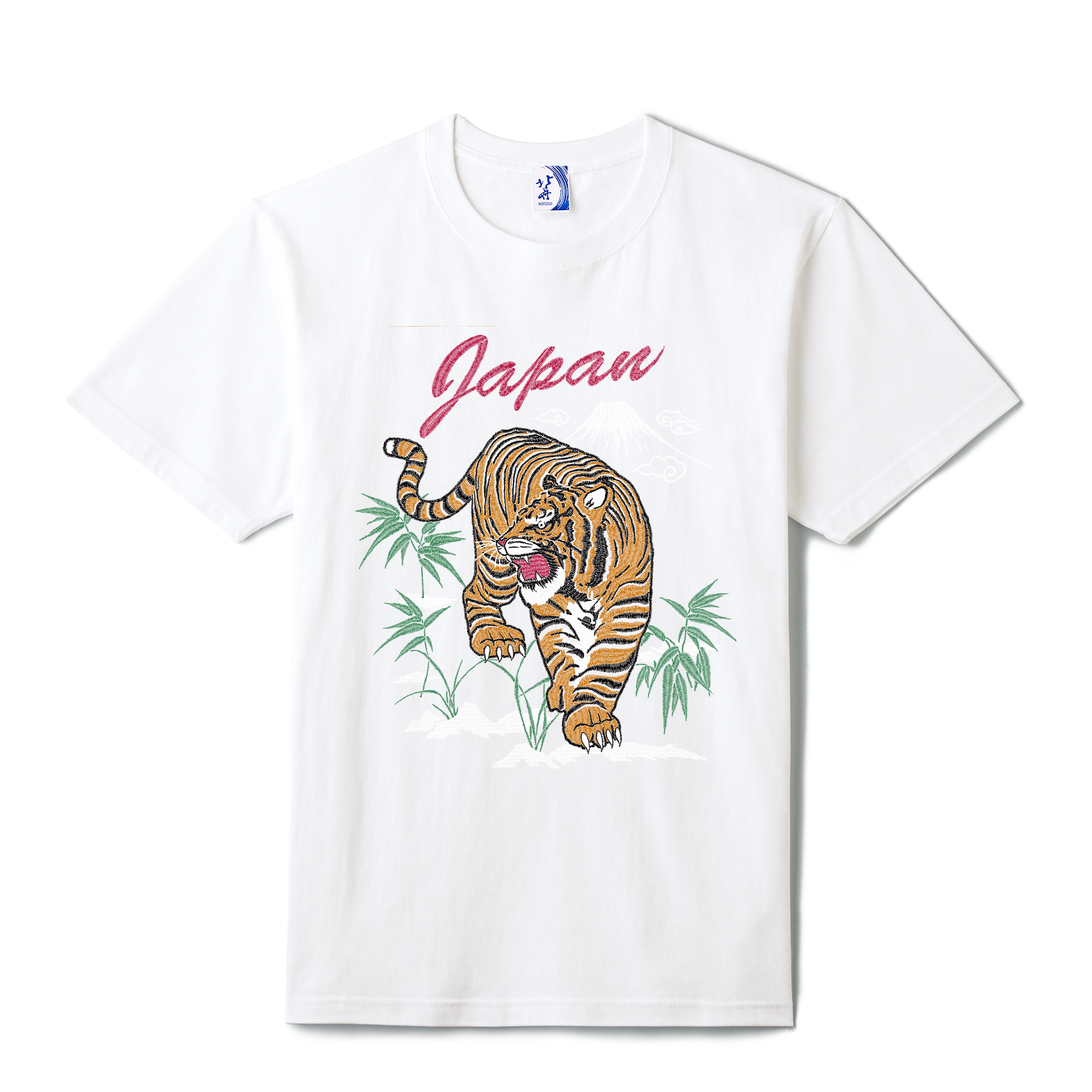 通油町Tシャツ トラ 白