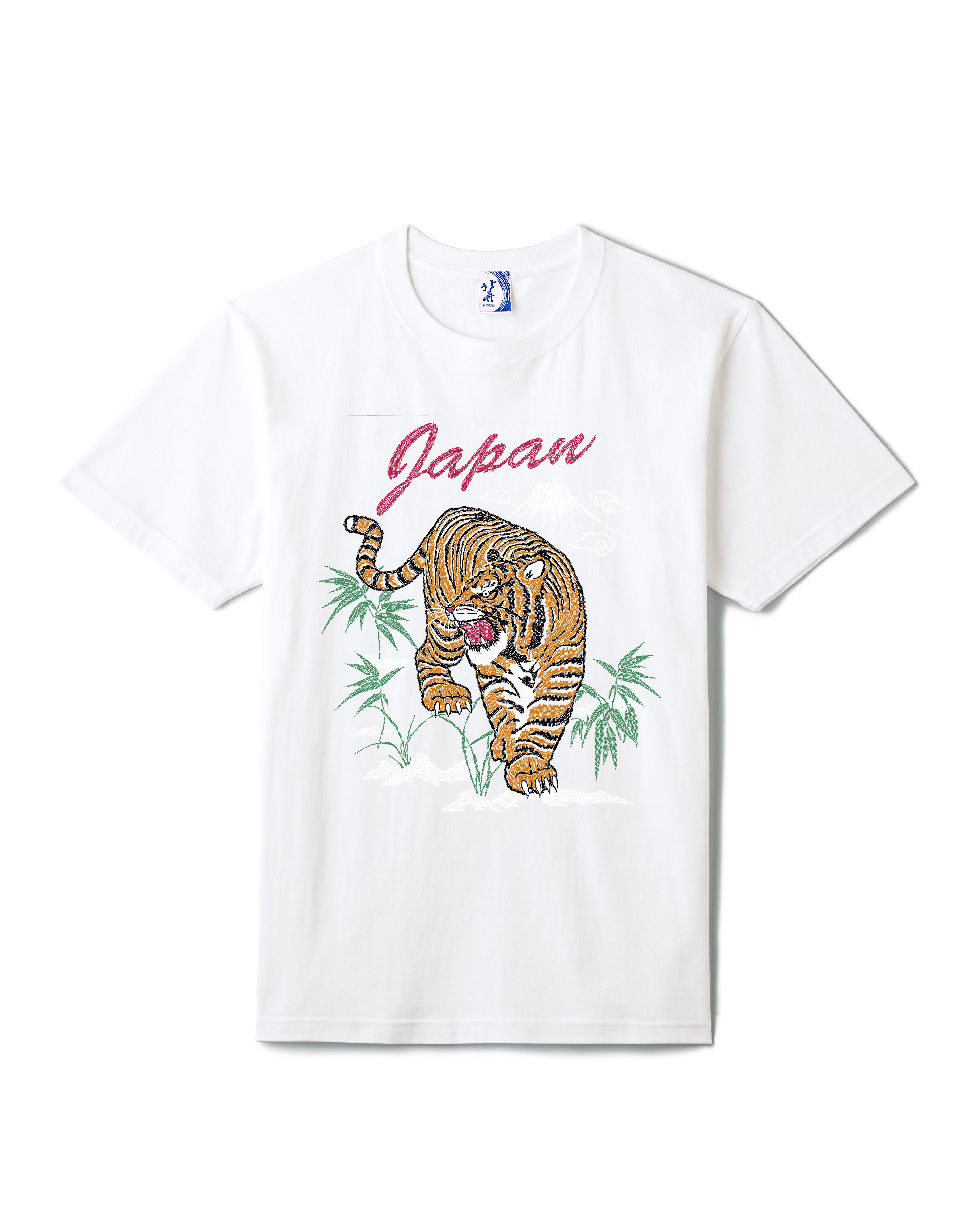通油町Tシャツ トラ 白