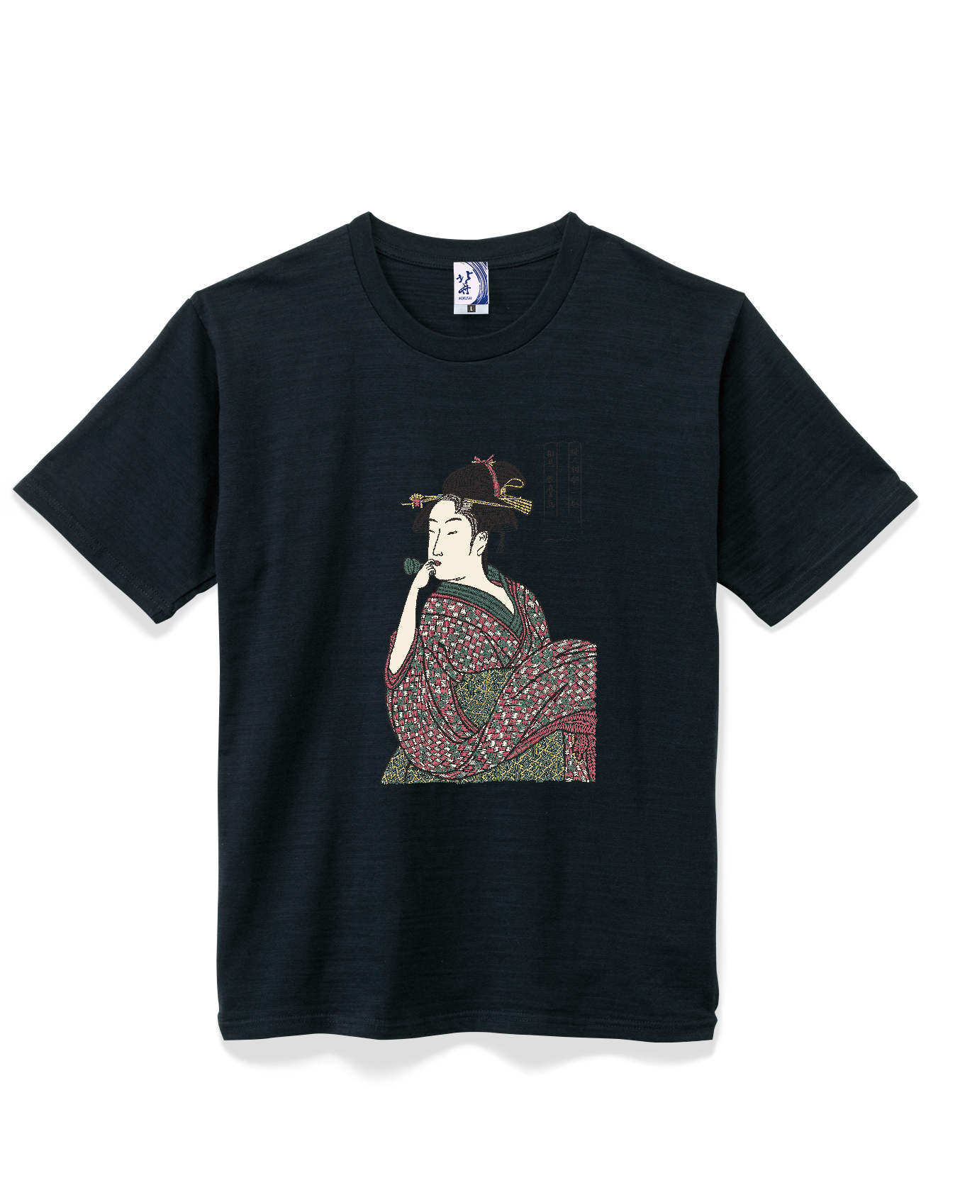 通油町Tシャツ ポッピン 黒