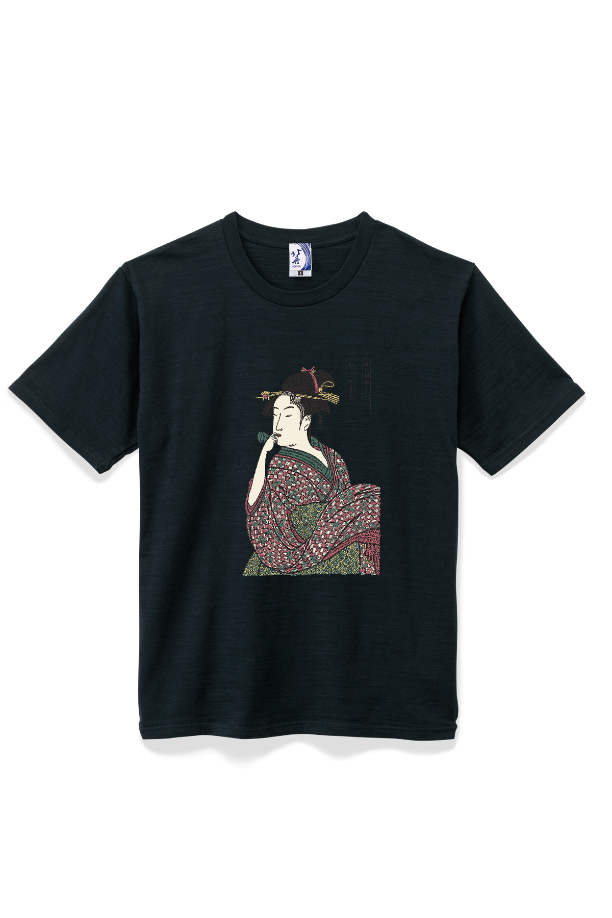 通油町Tシャツ ポッピン 黒