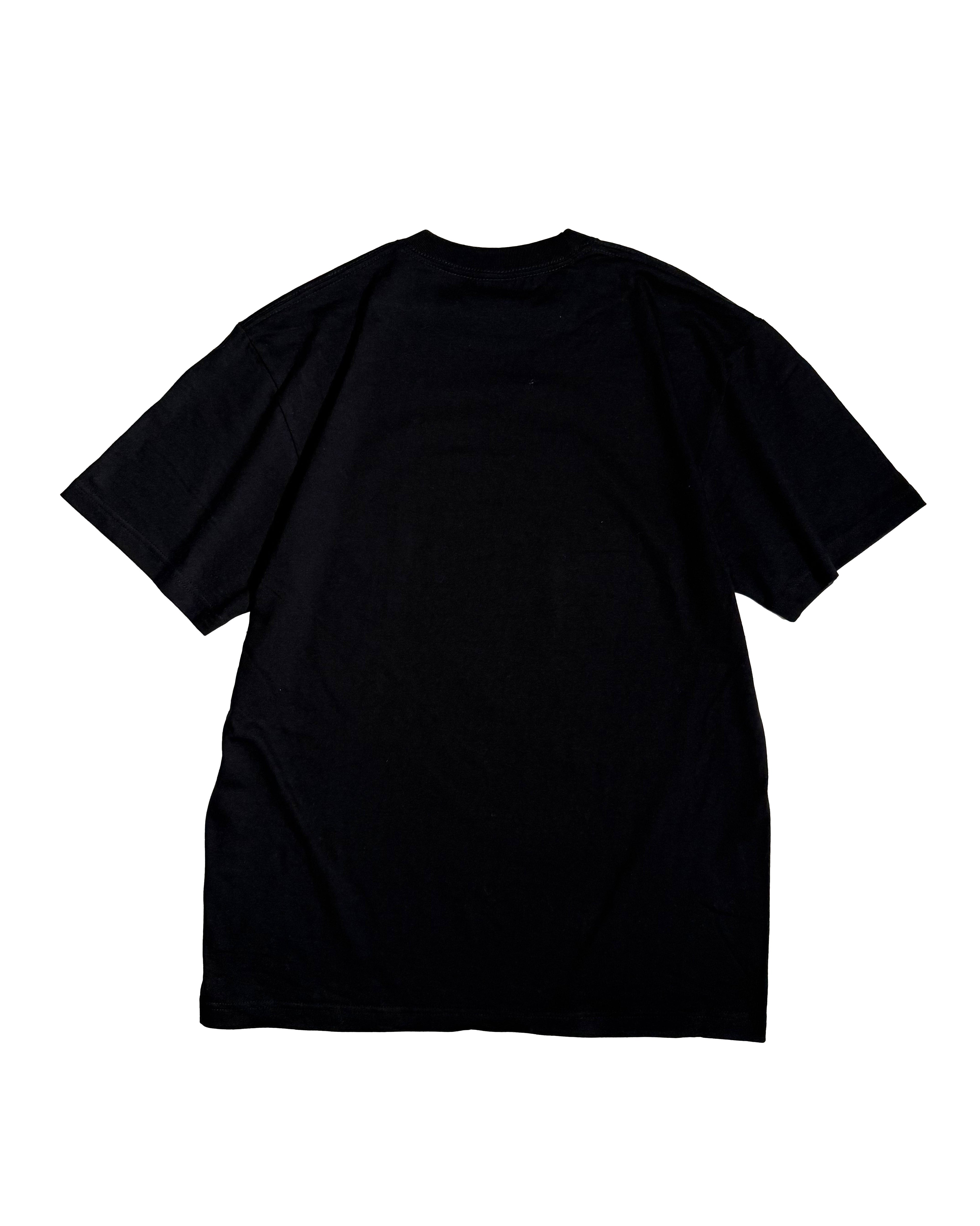 通油町Tシャツ 盆栽 黒