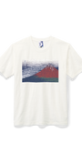 北斎Tシャツ 赤富士 白