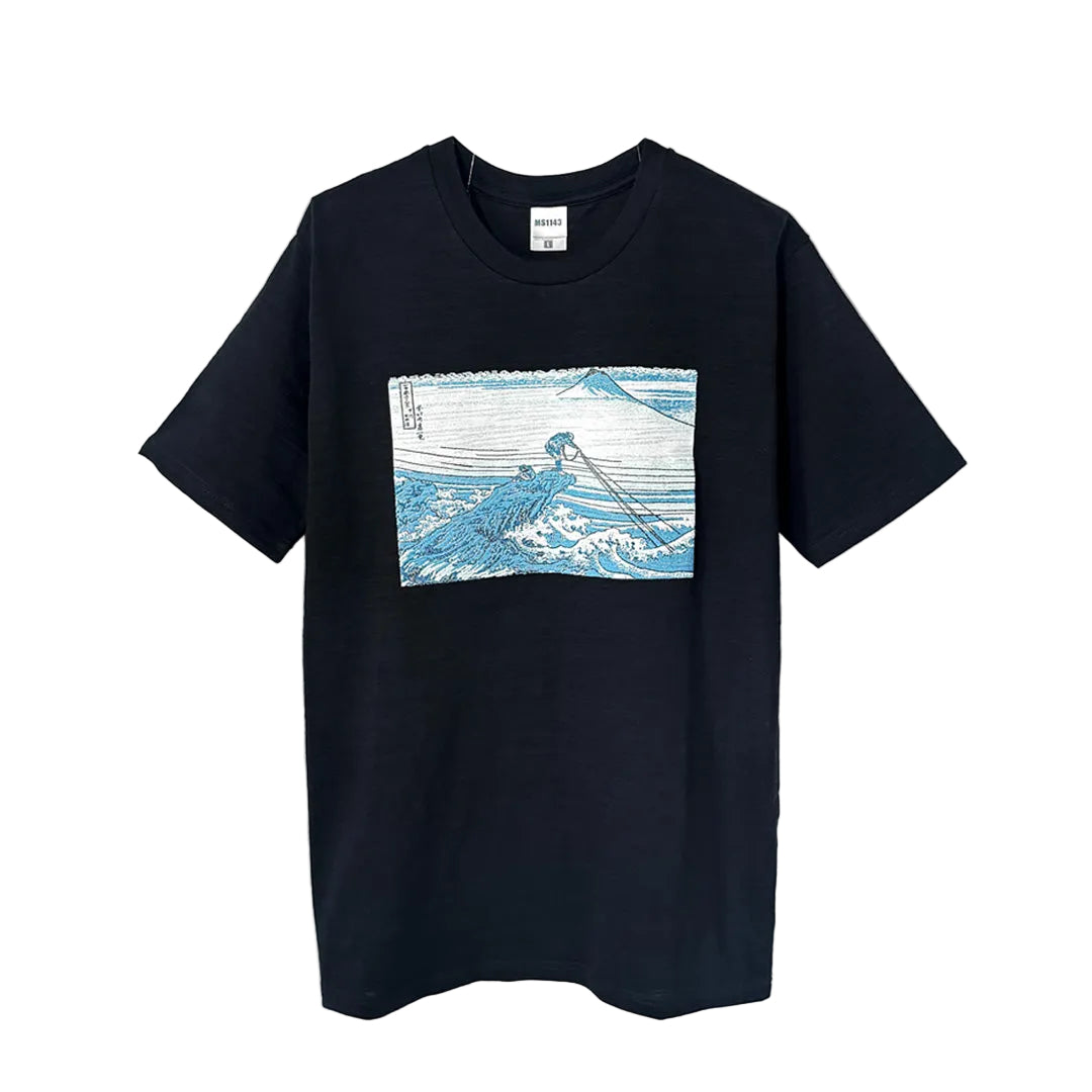 北斎Tシャツ 甲州石班澤