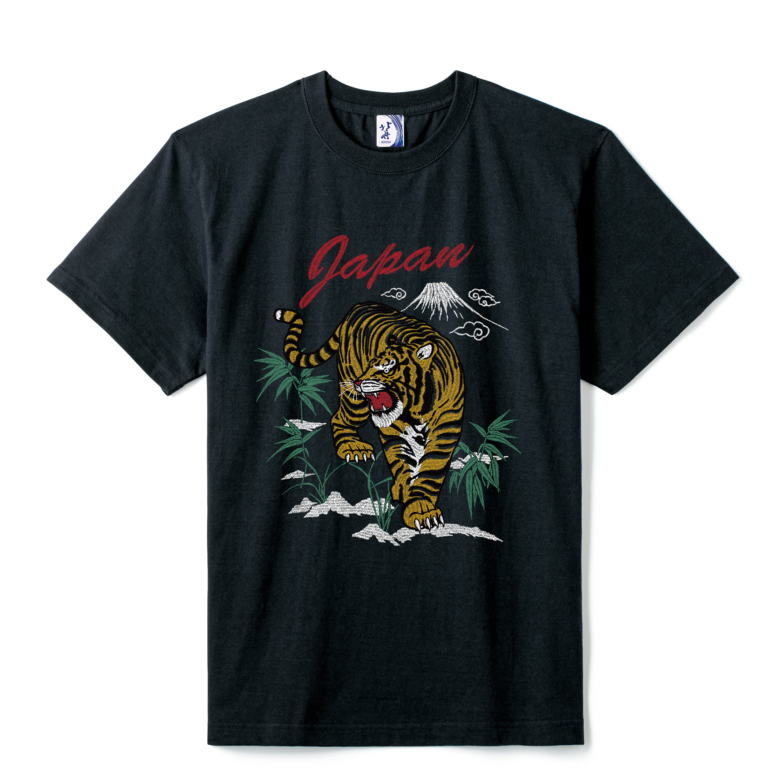 通油町Tシャツ トラ 黒