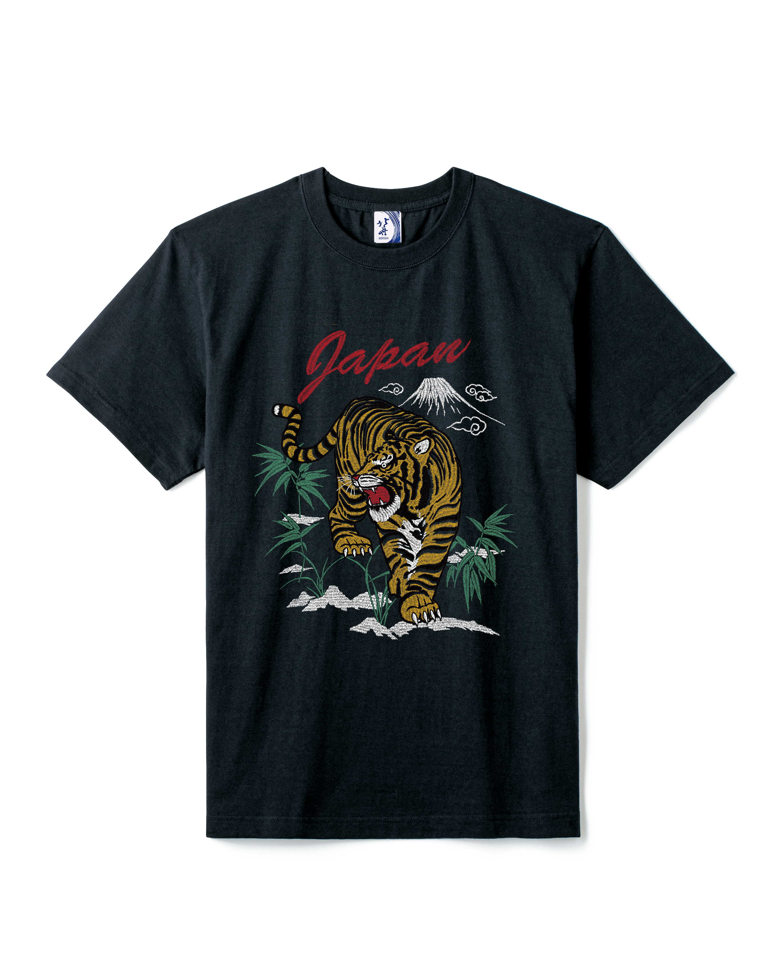 通油町Tシャツ トラ 黒