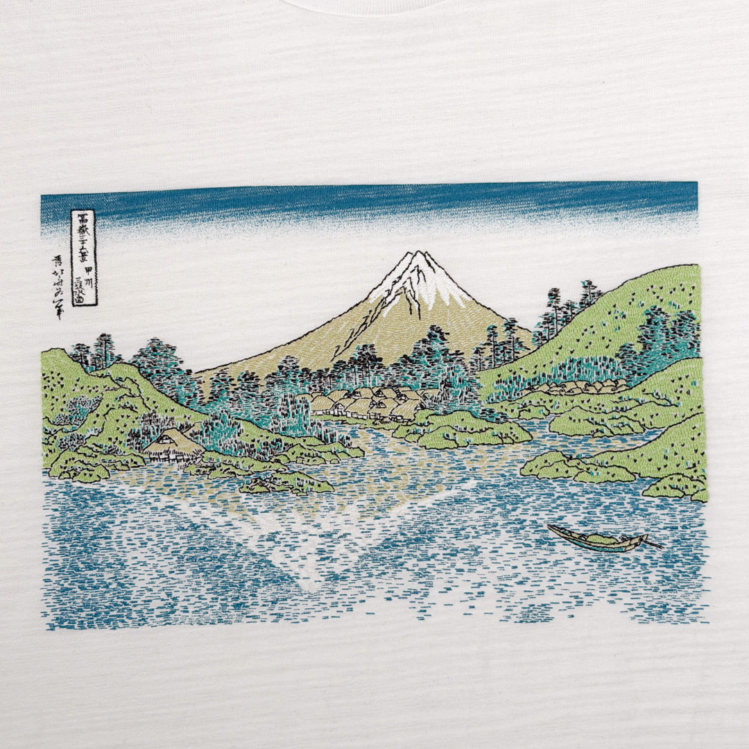 北斎ロングTシャツ 甲州三坂水面