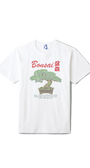 通油町Tシャツ 盆栽 白