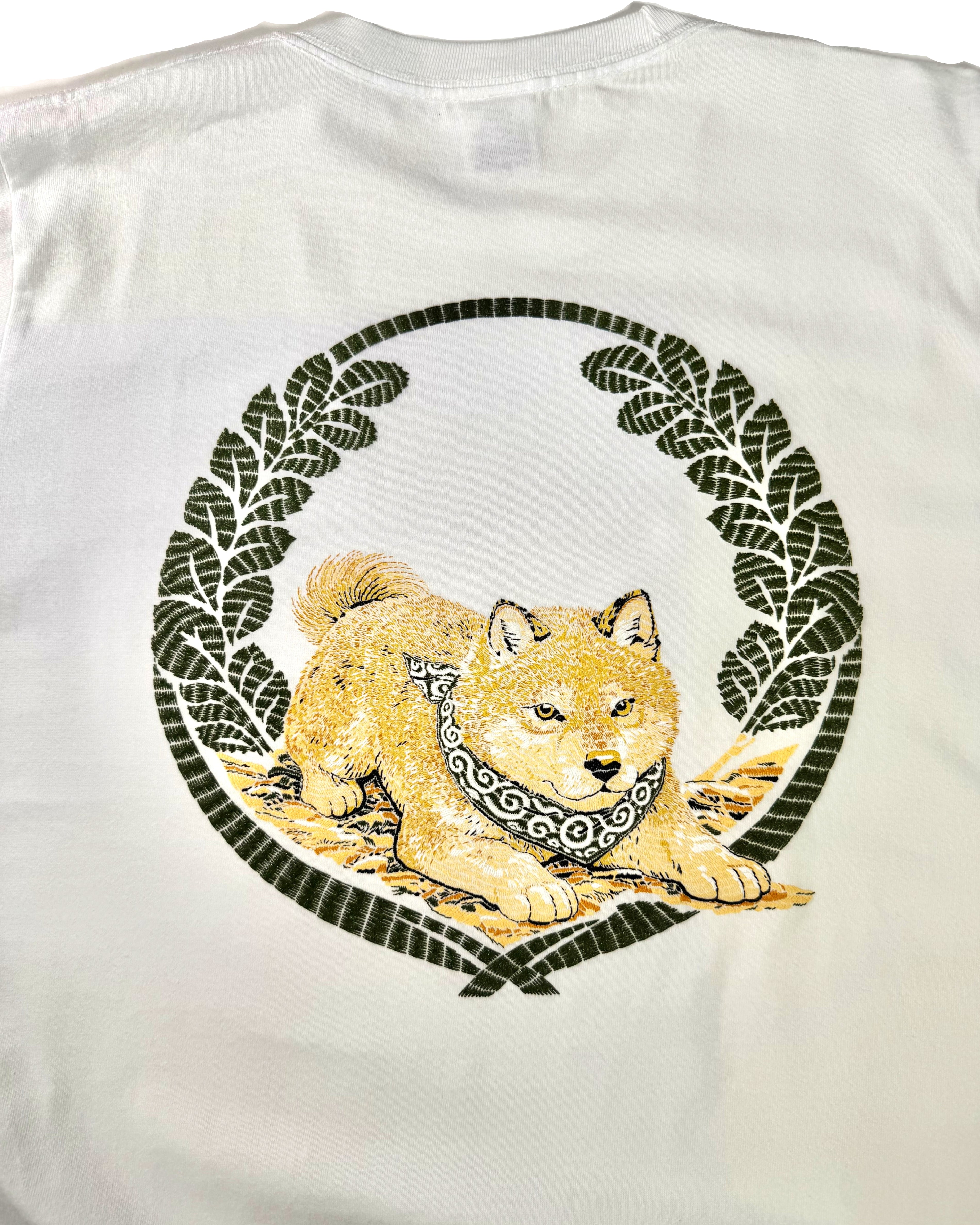 Tシャツ 柴犬　ホワイト