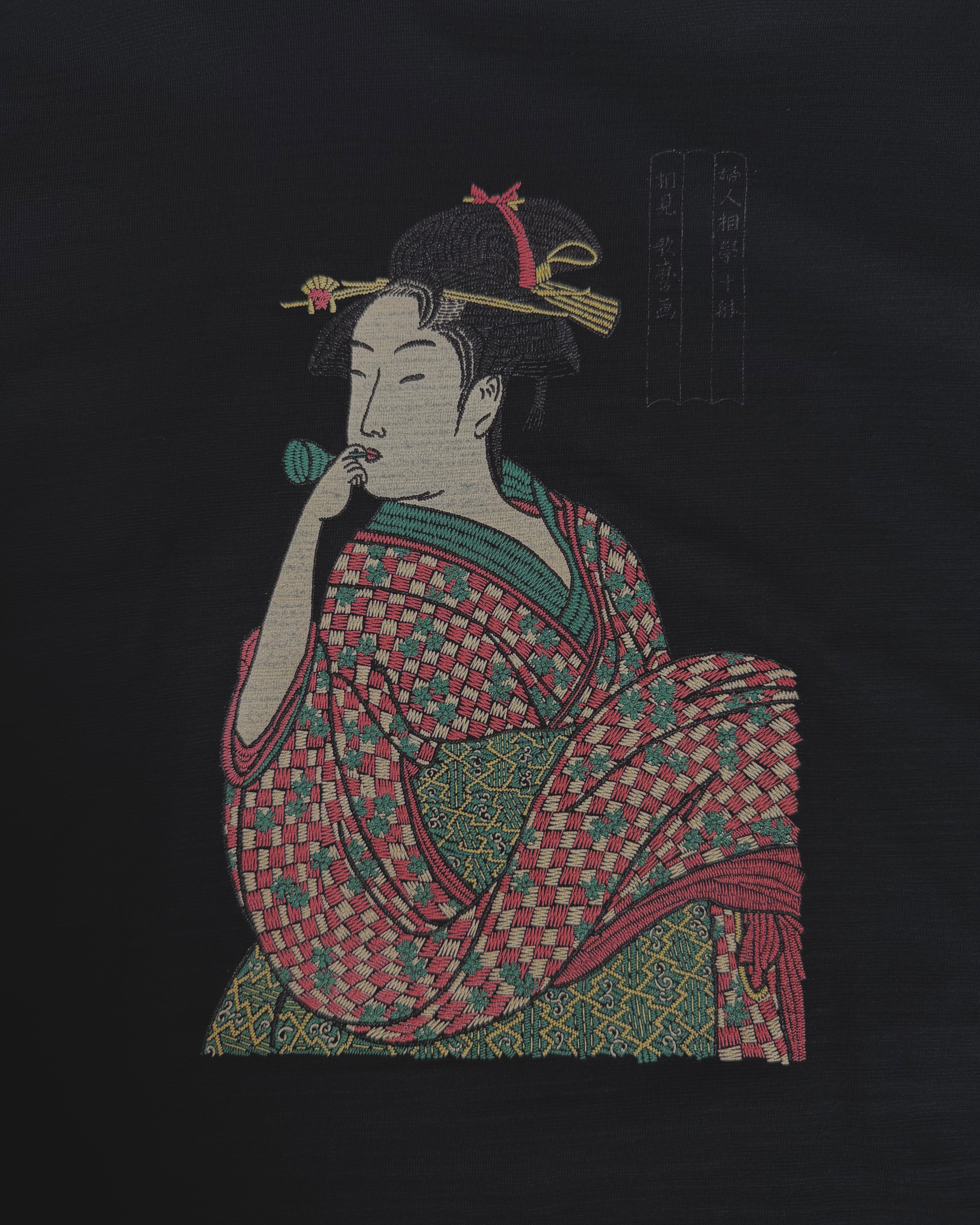 通油町Tシャツ ポッピン 黒