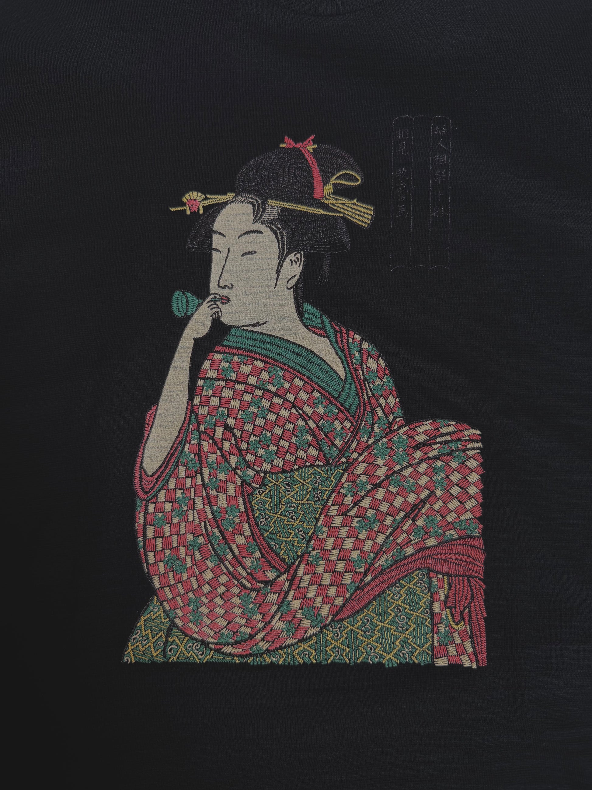 通油町Tシャツ ポッピン 黒