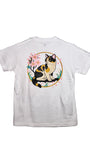 Tシャツ 三毛猫　ホワイト