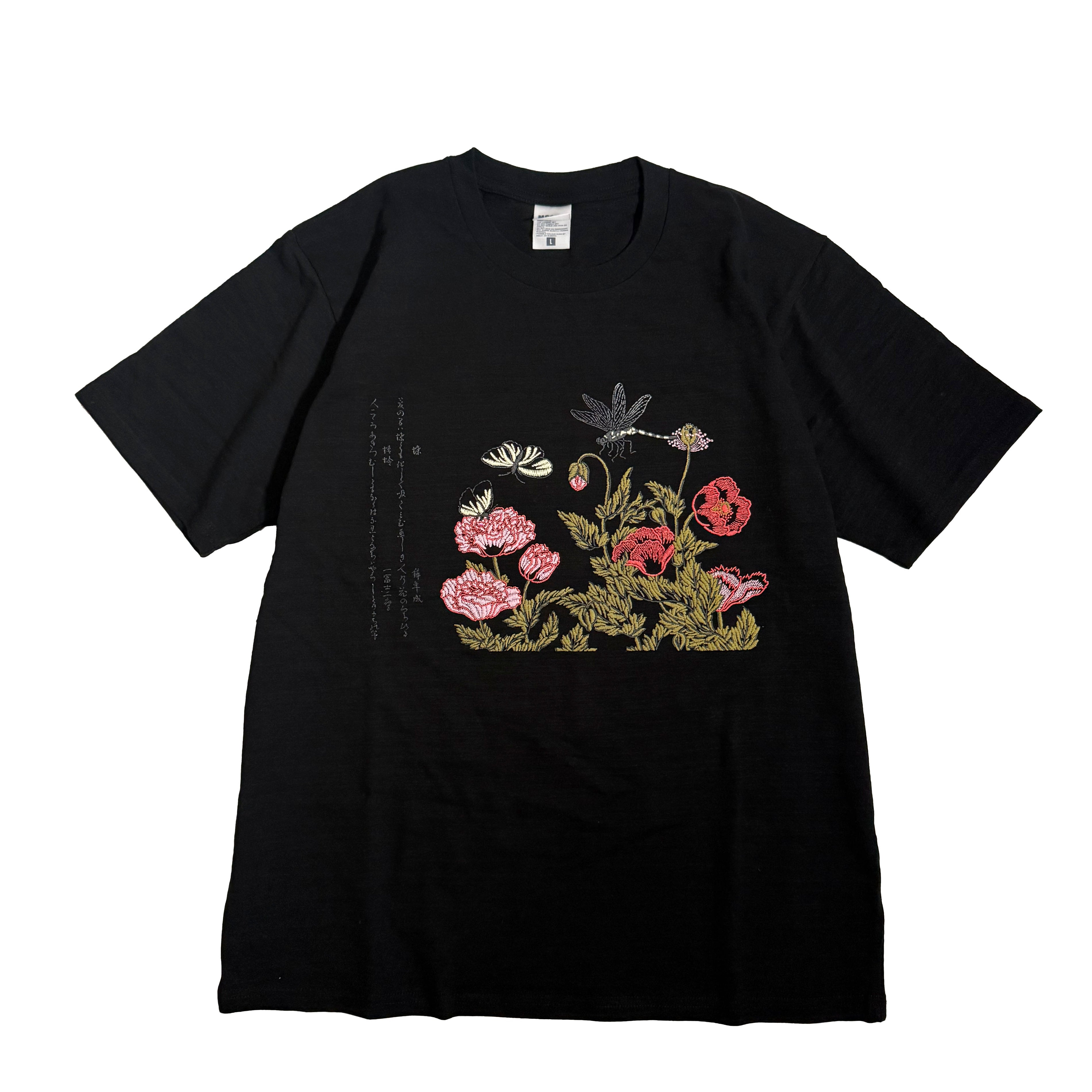 通油町Tシャツ 虫撰 黒
