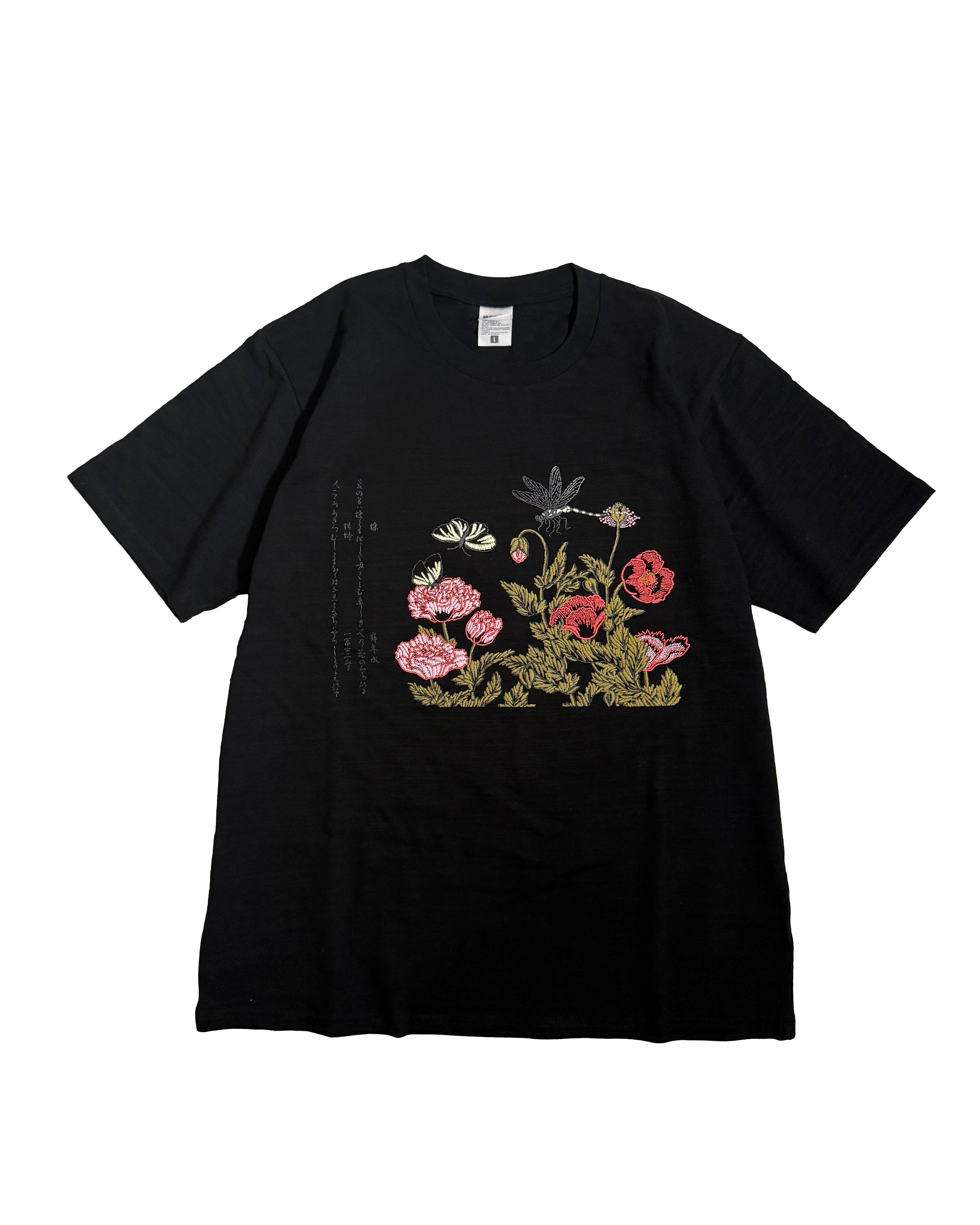 通油町Tシャツ 虫撰 黒