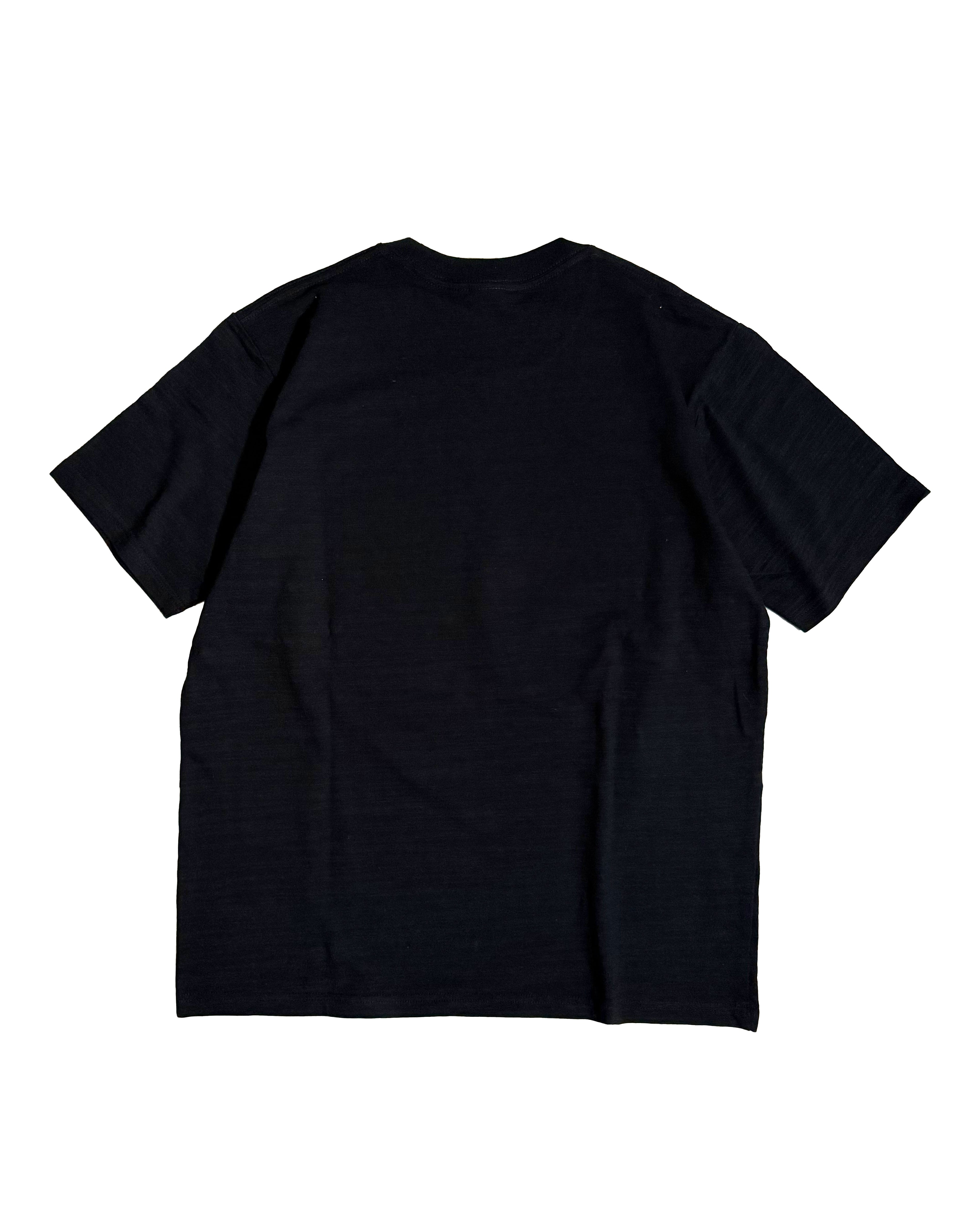 通油町Tシャツ 写楽左 黒