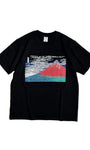 通油町Tシャツ 赤富士 黒