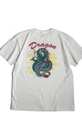 通油町Tシャツ ドラゴン 白