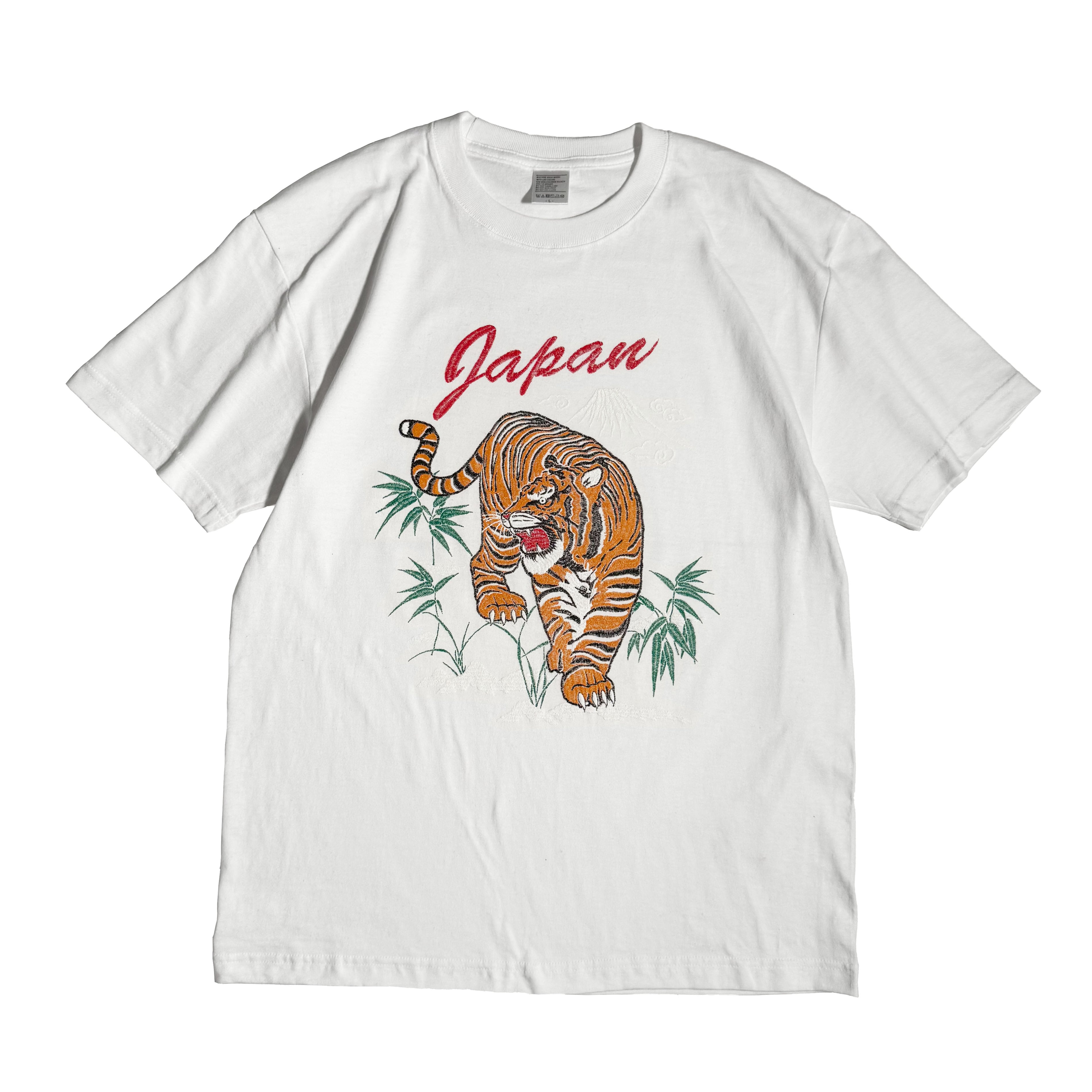 通油町Tシャツ トラ 白