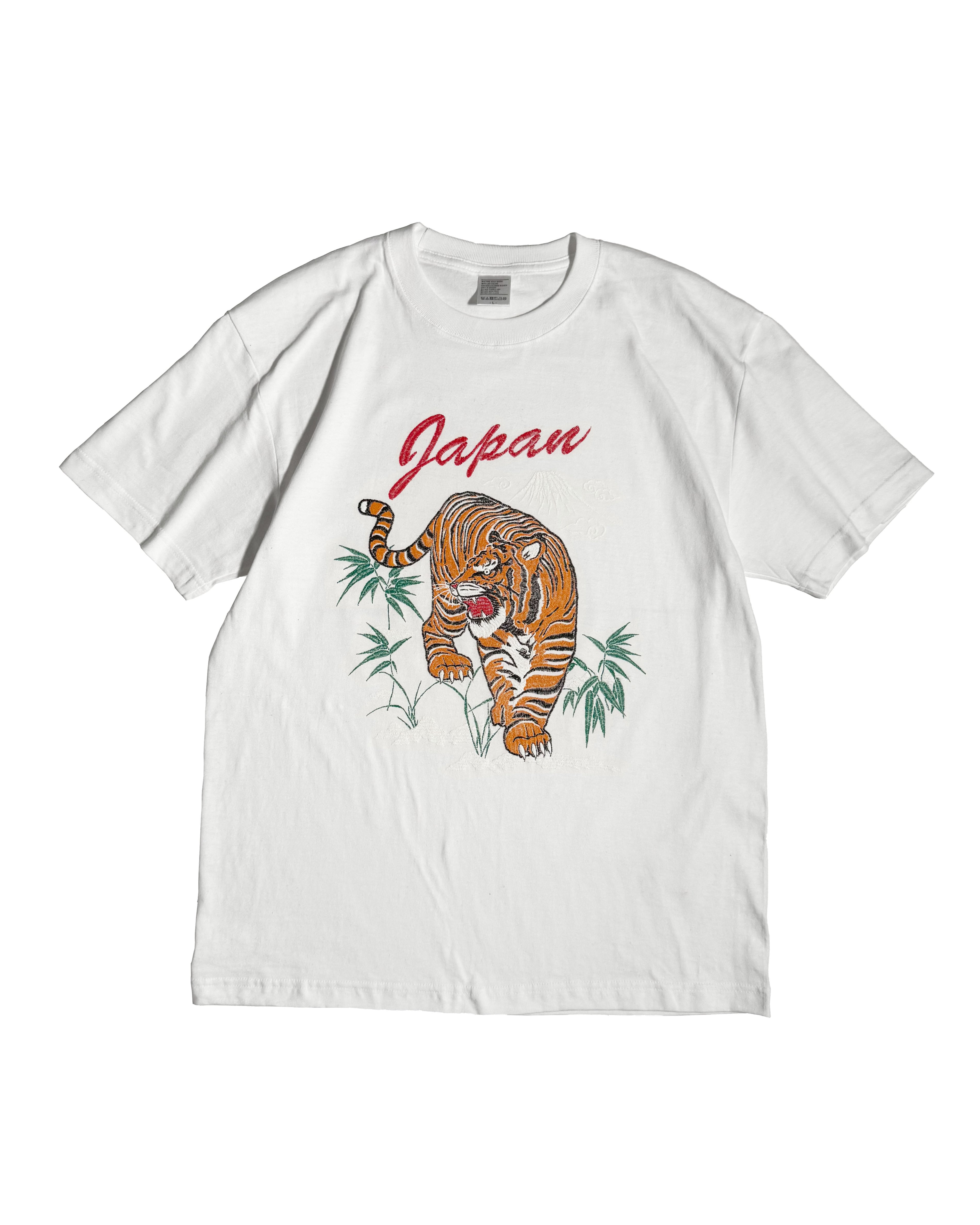 通油町Tシャツ トラ 白