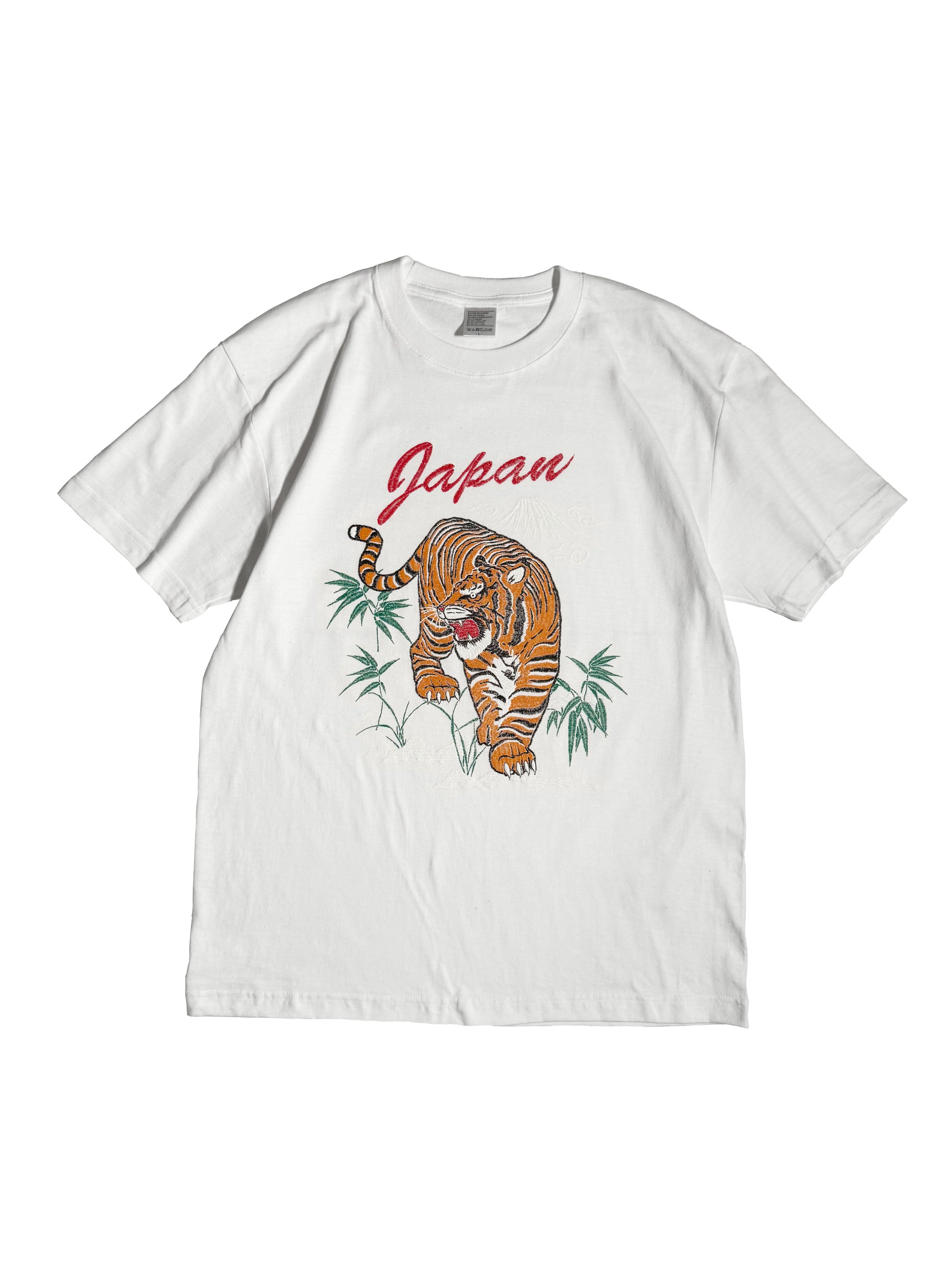 通油町Tシャツ トラ 白