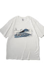 北斎Tシャツ 梅澤 白
