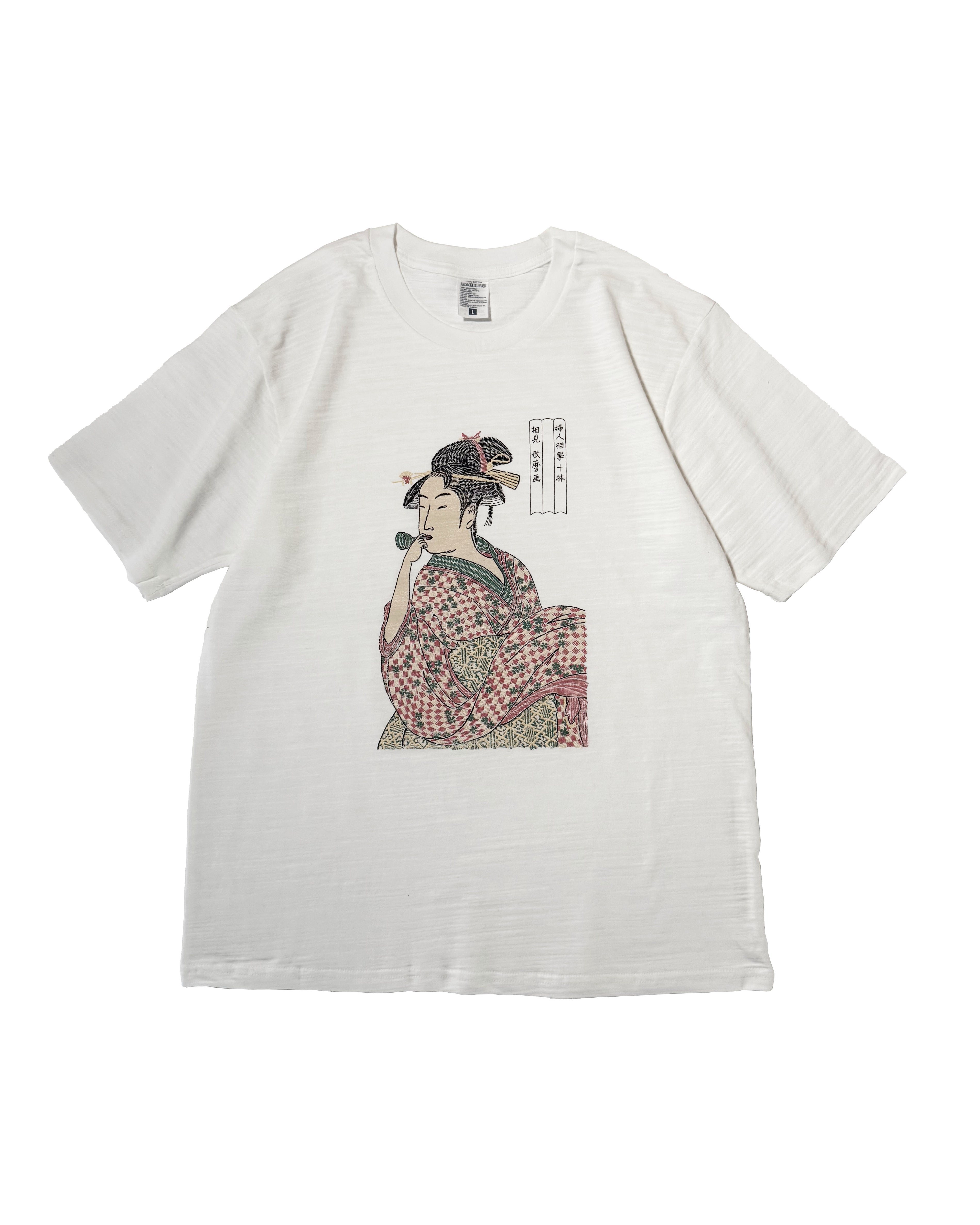 通油町Tシャツ ポッピン 白