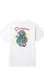 通油町Tシャツ ドラゴン 白