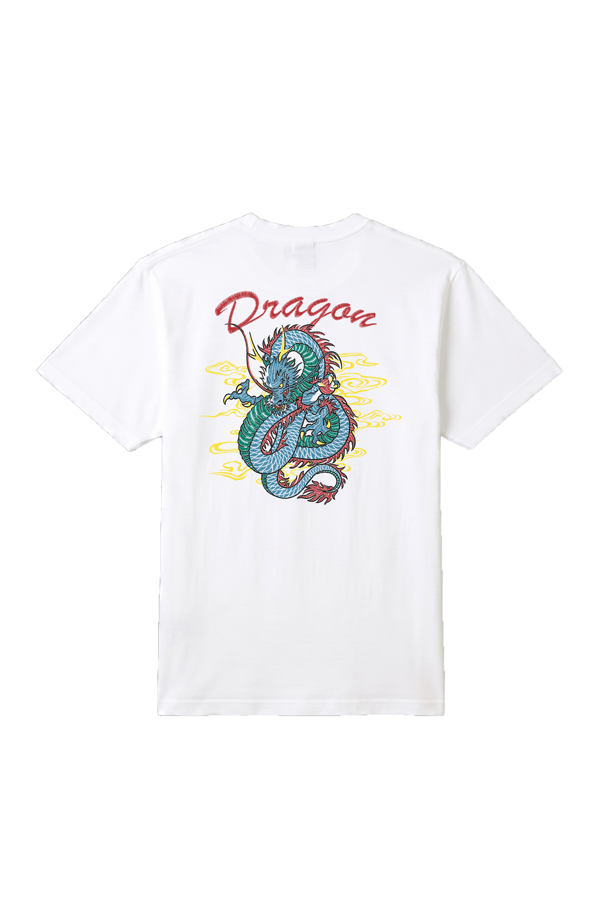 通油町Tシャツ ドラゴン 白