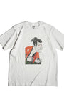 通油町Tシャツ 写楽左 白