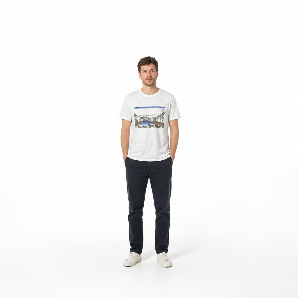 北斎Tシャツ　江戸日本橋