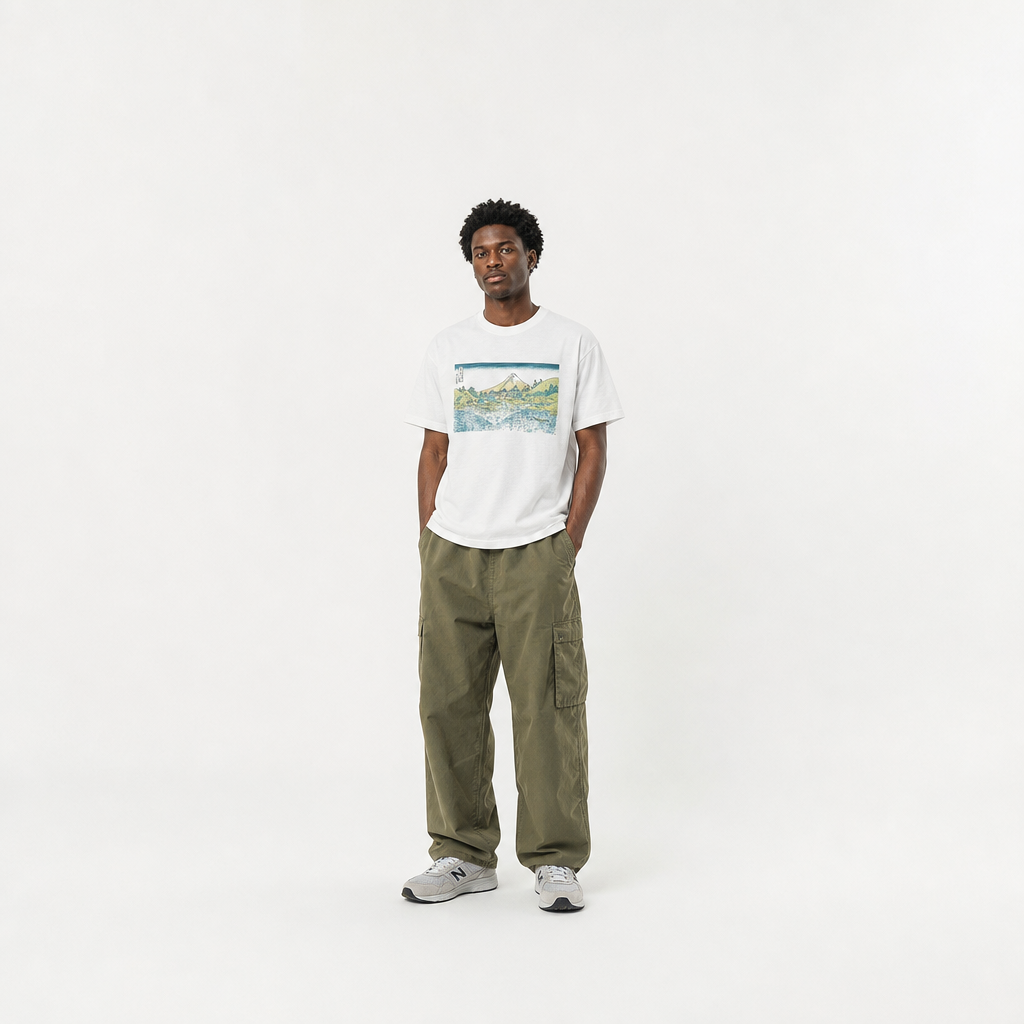 北斎Tシャツ 甲州三坂水面
