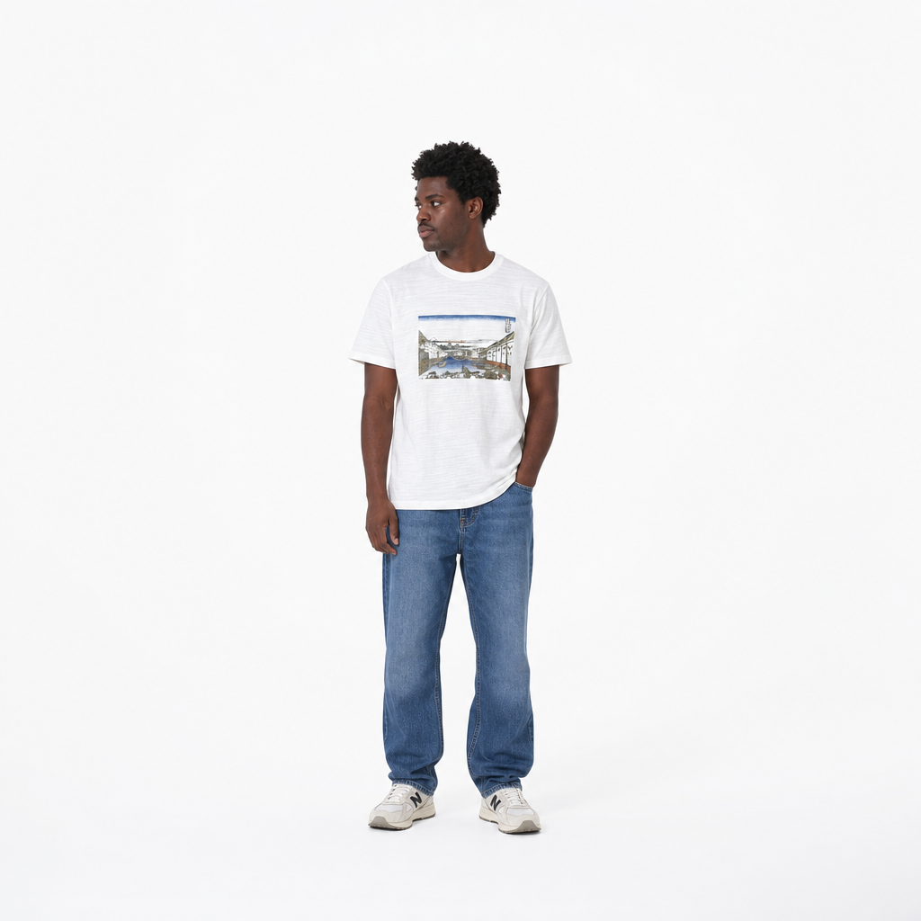 北斎Tシャツ　江戸日本橋