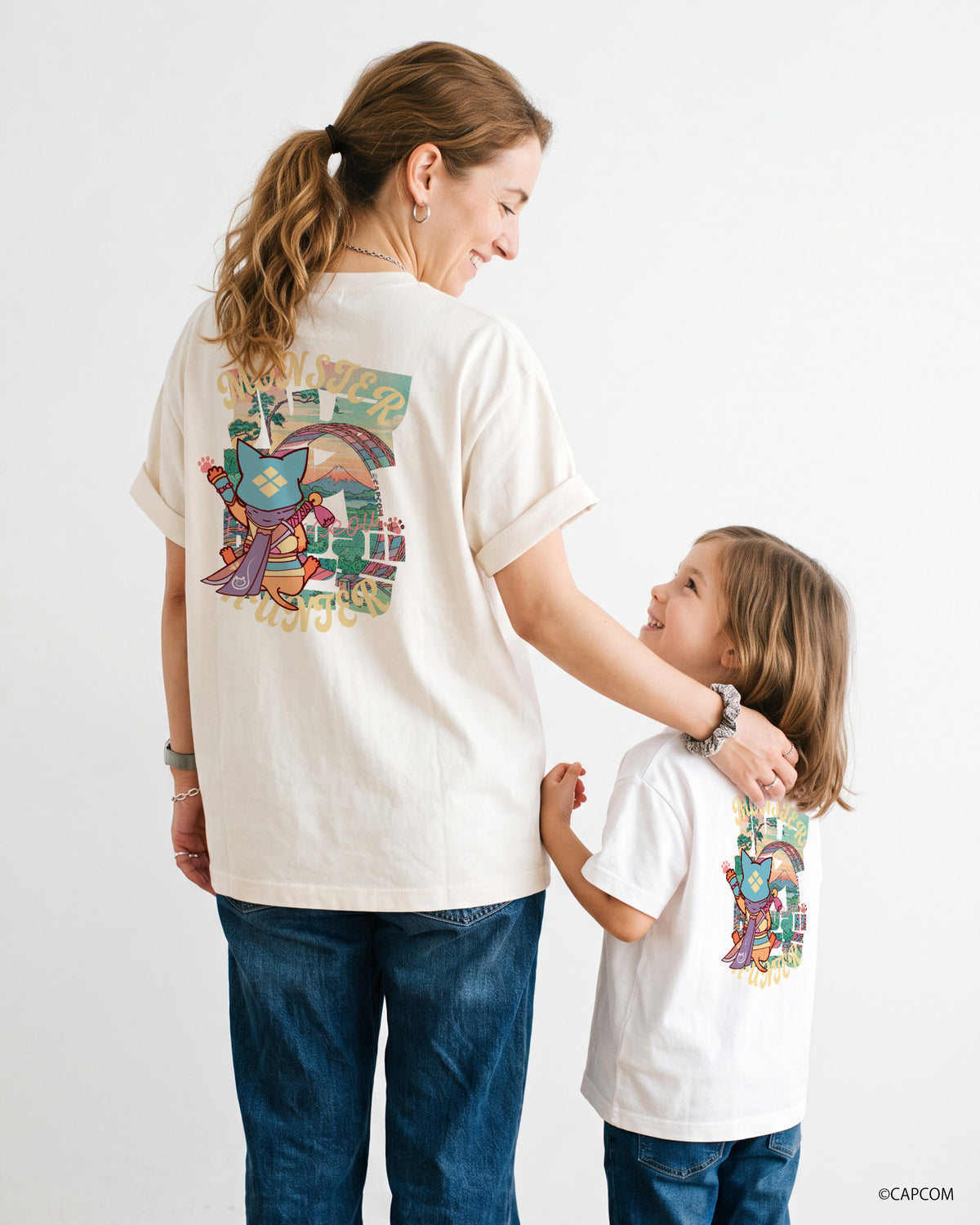 モンスターハンター　UKIYOE-ART　　　Tシャツ　アイルー