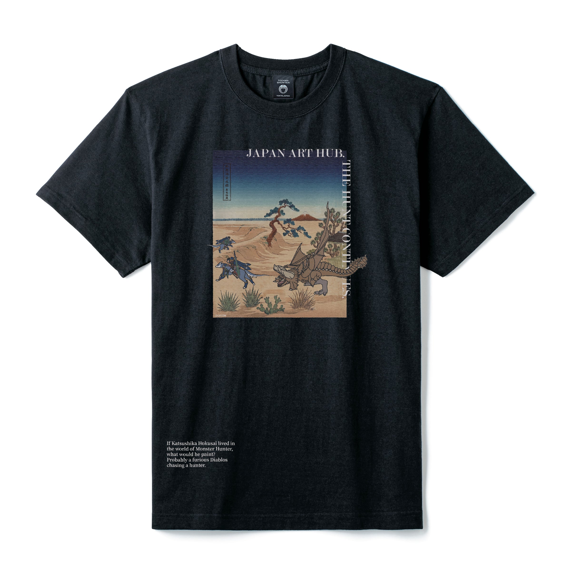 モンスターハンター　UKIYOE-ART　　　　Tシャツ　ディアブロス（角竜）