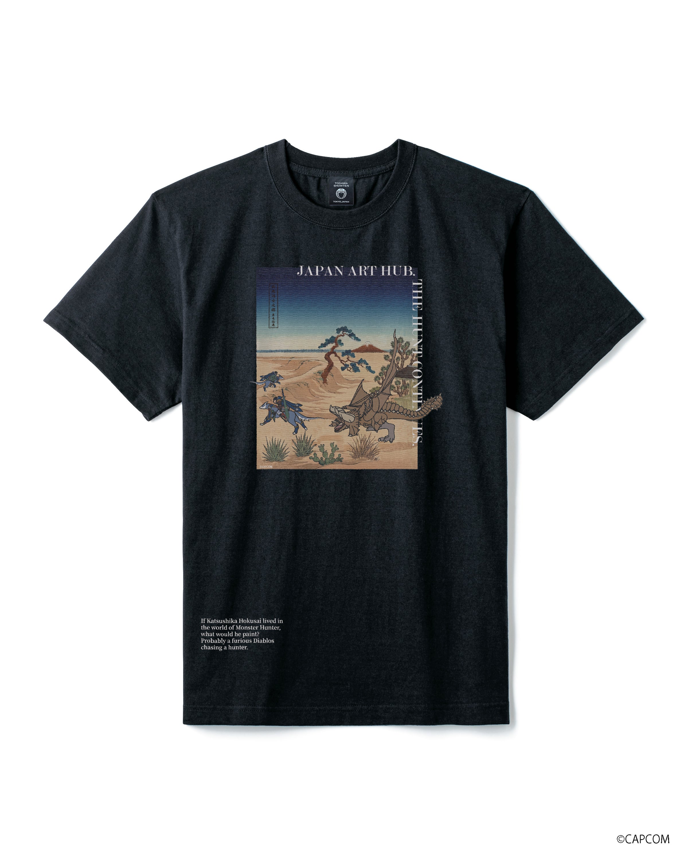 モンスターハンター　UKIYOE-ART　　　　Tシャツ　ディアブロス（角竜）