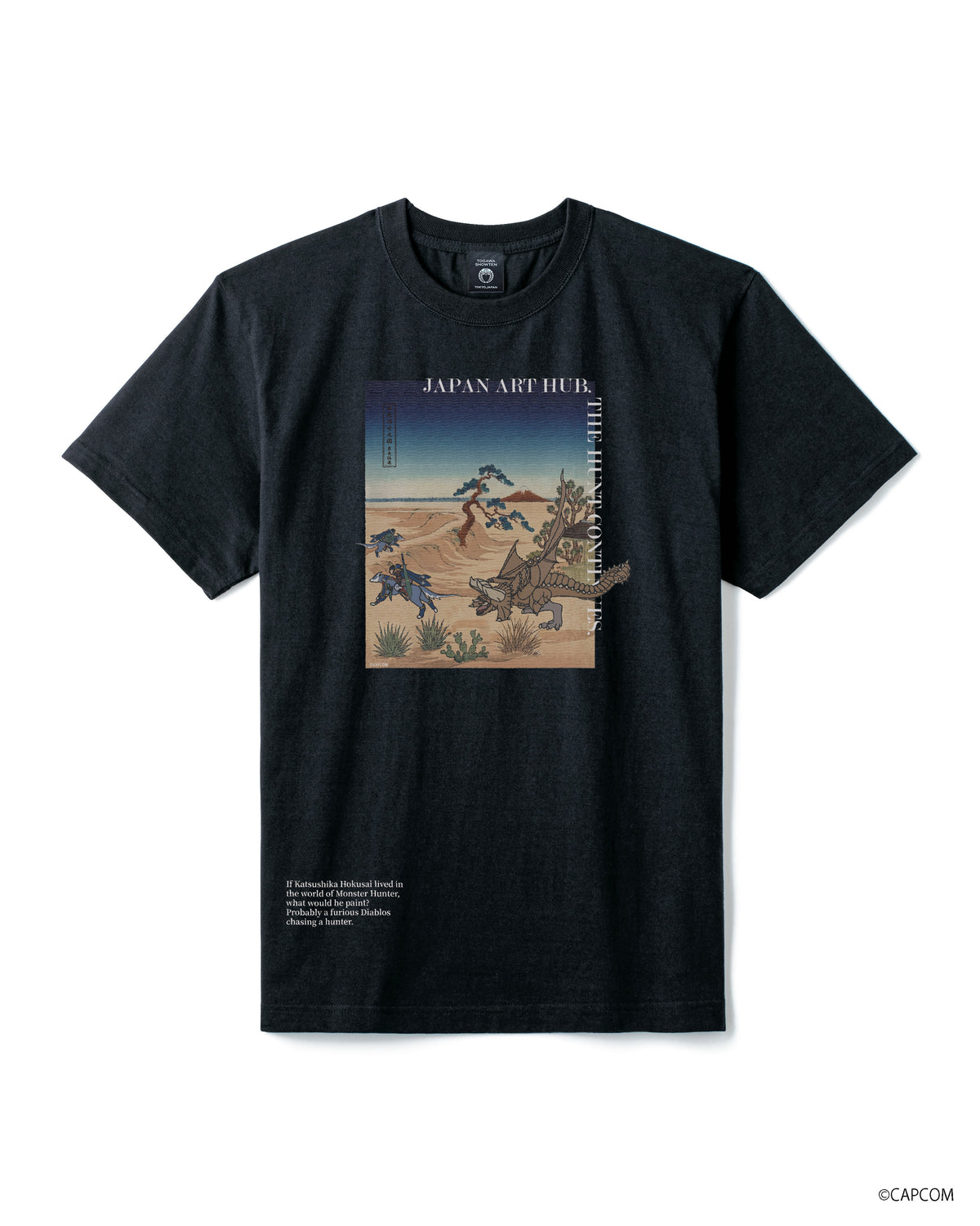 モンスターハンター　UKIYOE-ART　　　　Tシャツ　ディアブロス（角竜）